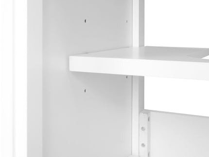20" Bathroom Vanity With Sink, Soft Closing Cabinet Door, Adjustable Shelf & Storage Rack - White