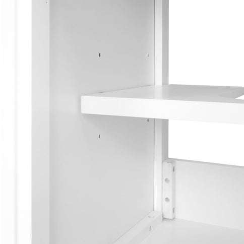 20" Bathroom Vanity With Sink, Soft Closing Cabinet Door, Adjustable Shelf & Storage Rack - White