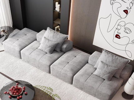 Modern Oversized Diy Combination Modular Sectional Sofa With Pillows