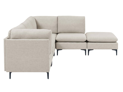 Upholstered Modular Sectional & Tall Legs