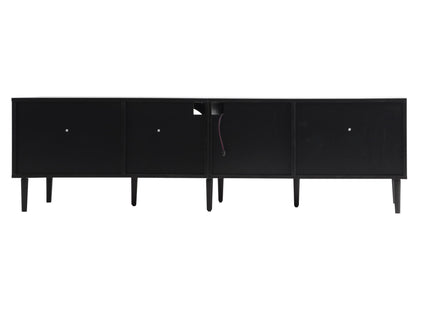TV Stand With App-Controlled LED Lights, 2 Drawers & Door Storage