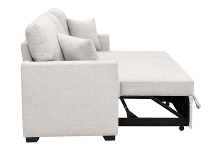 Upholstered Sectional With Pull Out Bed And Chaise Storage