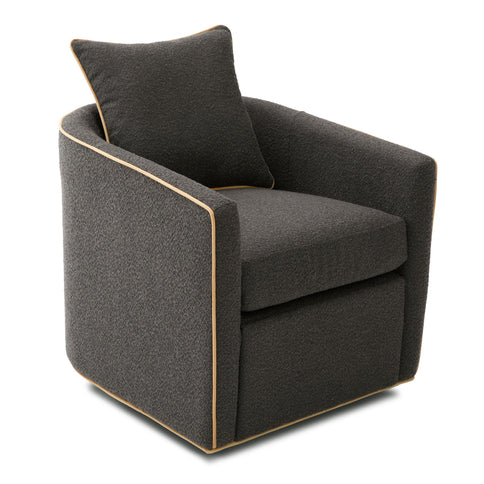 Swivel Accent Chair, Rotating Base, For Living Room