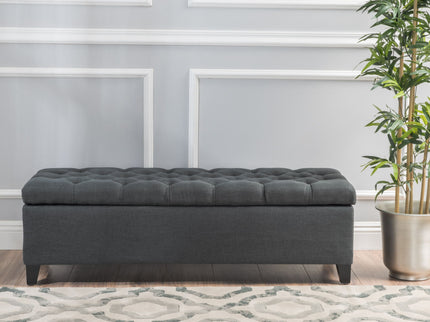 Glouster - Contemporary Storage Ottoman With Button Tufted Design