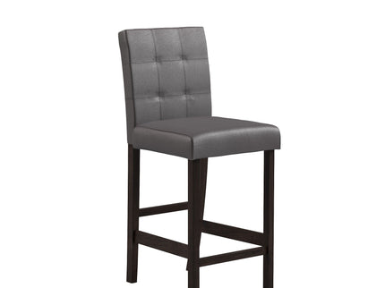 Leon - Bar Table And 4 Bar Stools - Espresso / White