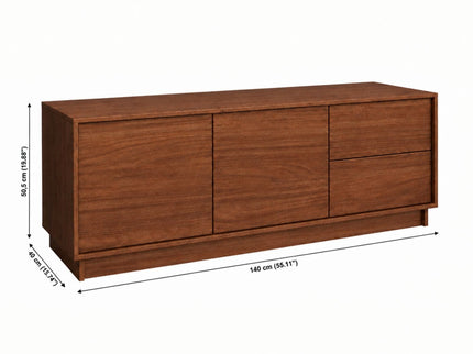 TV Stand For TVs Up To 60" With 2 Doors And 2 Drawers