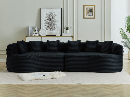 Sectional Sofa, Oversized 4 Seater With Deep Seat Design