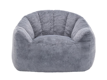 Beanbag Chair, Beanbag Sofa Chair With Armrests Stuffed High Density Foam