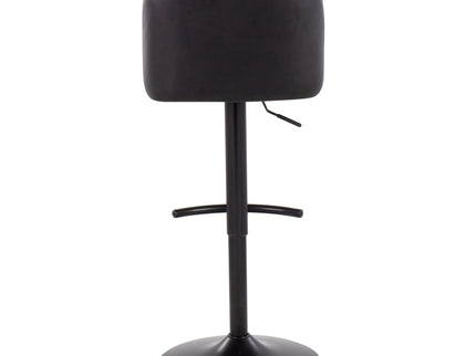 Toriano - Contemporary Adjustable Bar Stool With Rounded T Footrest (Set of 2)