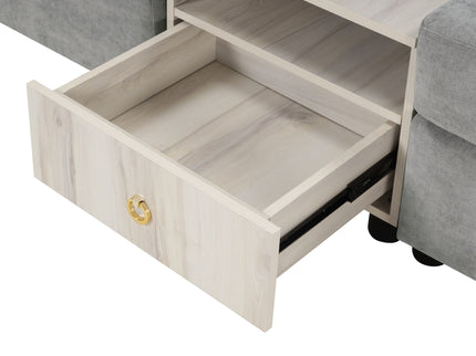 Modular Sofa Couch With Storage Armrest And Center Console