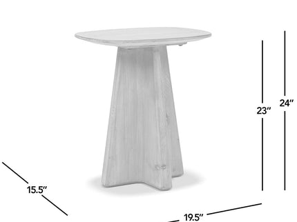 Clarence - Rectangular End Table - Antique Brown