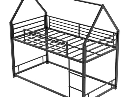 Bunk Bed With Safety Guardrails, No Box Spring Needed