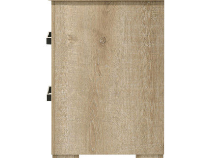 Sansome - 2 Drawer Nightstand Bedside Table - Oak