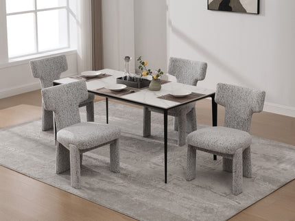 Armless Curved Back Accent Chairs