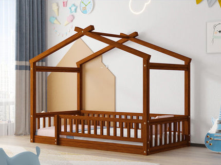 Bed House Bed Frame With Fence