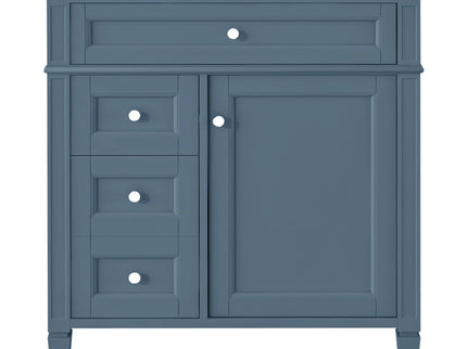 Bathroom Vanity With 2 Drawers And Tip-Out Drawer, Storage Cabinet