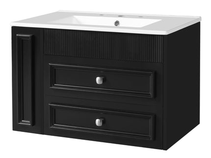 Wall Mounted Bathroom Vanity With 2 Drawers, Sink, Floating Storage Unit