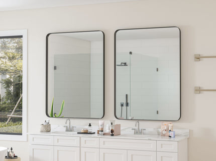 Wall Mirror Rectangular Mirror Metal Framed Mirror Vanity Mirror Dressing Mirror, For Bathroom, Living Room, Bedroom