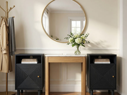 Nightstand With Charging Station & Storage