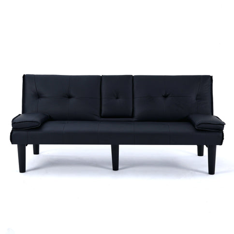 Sofa Bed With Foldable Design And Cup Holder