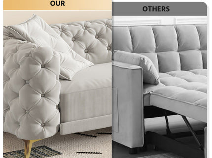 3-In-1 Convertible Sleeper Sofa