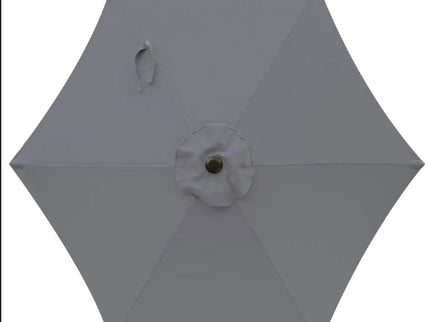 Umbrella With Crank Lift & Tilt, UV-Resistant Canopy For Patio