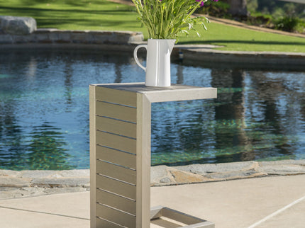 Aluminum Outdoor C - Shaped Side Table For Patio