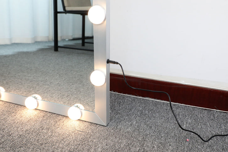 Full Length Mirror With Lights Full Body Vanity Mirror With 3 Color Modes Lighted Standing Floor Mirror For Dressing Room Bedroom Wall Mounted Touch Control