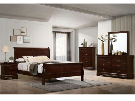 Louis Phillipe Sleigh Bed