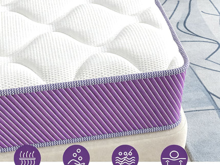 10" Hybrid Mattress With Individual Pocket Coils And Memory Foam