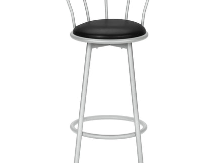 Swivel Stool Bar Height, Stylish Design Contemporary & Modern (Set of 2)