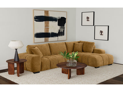 Florence - Upholstered L Shaped Sectional Sofa - Amber