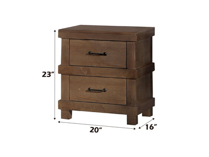 Adams - Antique Nightstand - Oak