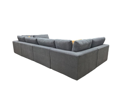 Custom Configuration Modular Sectional & Toss Pillows