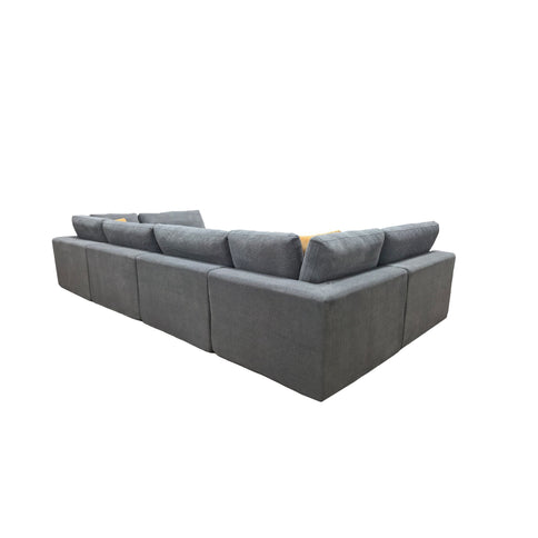 Custom Configuration Modular Sectional & Toss Pillows