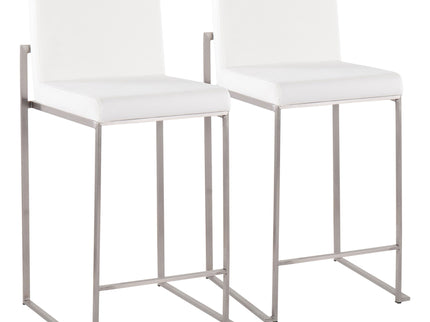 Fuji - Contemporary High Back Counter Stool, Functional Design