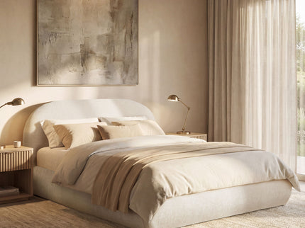 Archie Puffy Grounded - Upholstered Platform Bed
