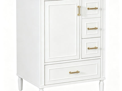 Modern Bathroom Vanity With Sink, Soft Close Doors, 3 Drawers