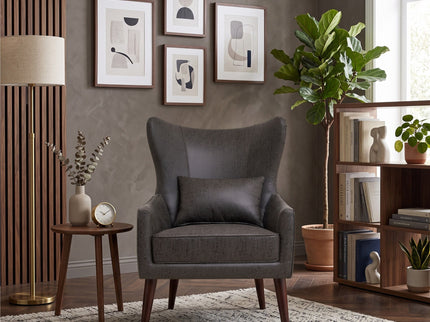 Leisure Chair With Curved Backrest