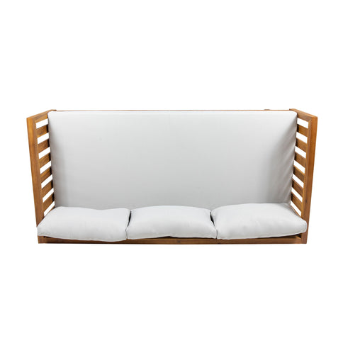 Claremont - 3 Seater Daybed Teak Acacia Wood Water Resistant Cushions