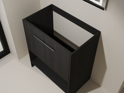 Modern Freestanding Bathroom Vanity With 2 Doors