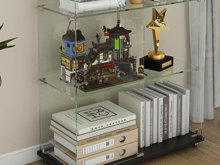 Premium 5 Tier Glass Display Case With 5 Dynamic LED Modes