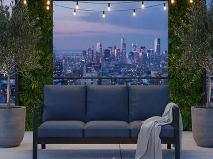 3 Seat All-Weather Patio Sofa With Cushions