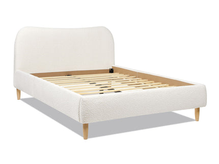 Roman - Curved Headboard Upholstered Platform Bed