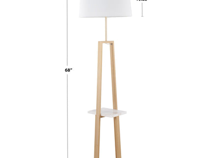 Cosmo - Shelf Contemporary / Glam Floor Lamp