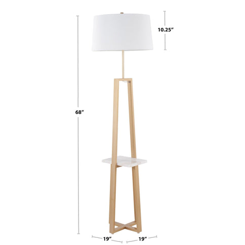 Cosmo - Shelf Contemporary / Glam Floor Lamp