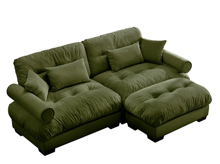Super Comfort Oversized Modular Sectional Sofa With Movable Ottoman
