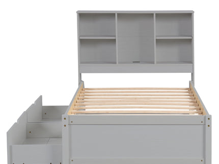 Bed Frame With Built In USB Port And 2 Drawers