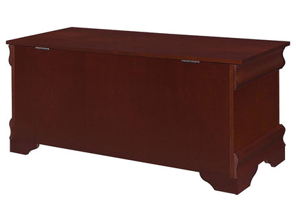 Chest With Curved Moldings And Bracket Feet - Brown