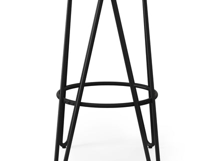 Simeon - Multifunctional Metal Stool With Wood Seat